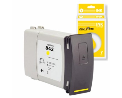 Compatible HP 842C / C1Q56A Amarillo Cartucho de Tinta Pigmentada para HP PageWide XL 8000