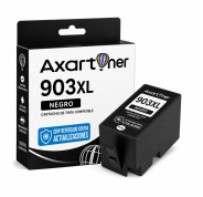Compatible HP 903XL - Chip reforzado contra actualizaciones - Negro Cartucho de Tinta T6M15AE/T6L99AE