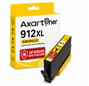 Compatible HP 912XL Amarillo - Chip Actualizado Funciona en Impresoras que terminan en E - Cartucho de Tinta 3YL83AE / 3YL79AE