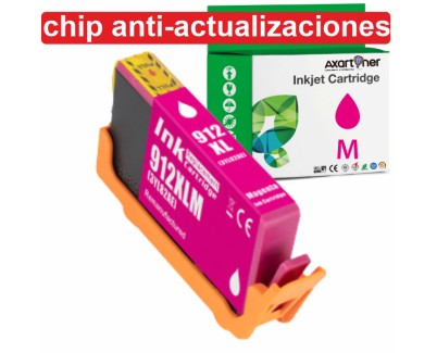 Compatible HP 912XL - Chip Anti-Actualizaciones - Magenta Cartucho de Tinta 3YL82AE / 3YL78AE