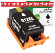 Compatible HP 912XL - Chip Anti-Actualizaciones - Negro Cartucho de Tinta 3YL84AE / 3YL80AE