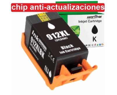 Compatible HP 912XL - Chip Anti-Actualizaciones - Negro Cartucho de Tinta (No funciona en impresoras que acaban en E) 3YL84AE / 3YL80AE