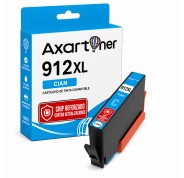 Compatible HP 912XL  Cyan - Chip Actualizado Funciona en Impresoras que terminan en E - Cartucho de Tinta 3YL81AE / 3YL77AE