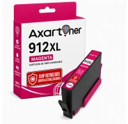 Compatible HP 912XL Magenta - Chip Actualizado Funciona en Impresoras que terminan en E - Cartucho de Tinta 3YL82AE / 3YL78AE