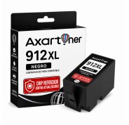 Compatible HP 912XL Negro - Chip Actualizado Funciona en Impresoras que terminan en E - Cartucho de Tinta 3YL84AE / 3YL80AE
