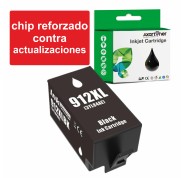 Compatible HP 912XL Negro - Chip Actualizado Funciona en Impresoras que terminan en E - Cartucho de Tinta 3YL84AE / 3YL80AE