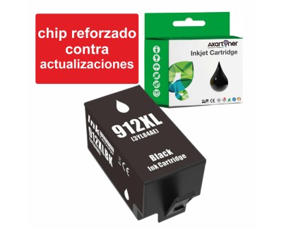 Compatible HP 912XL Negro - Chip Actualizado Funciona en Impresoras que terminan en E - Cartucho de Tinta 3YL84AE / 3YL80AE