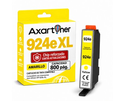 Compatible HP 924e XL / 924 Amarillo Cartucho de Tinta 4K0U9NE para HP OfficeJet 8120 / 8120e / 8122e / 8123 / 8124e / 8125e / 8130 / 8130e / 8132e / 8133 / 8134e / 8135e / 8138e / 8139e