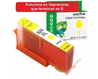 Compatible HP 924e XL / 924 Amarillo Cartucho de Tinta 4K0U9NE para HP OfficeJet 8120 / 8120e / 8122e / 8123 / 8124e / 8125e / 8130 / 8130e / 8132e / 8133 / 8134e / 8135e / 8138e / 8139e