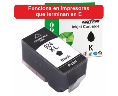 Compatible HP 924e XL / 924 Negro Cartucho de Tinta 4K0V0NE para HP OfficeJet 8120 / 8120e / 8122e / 8123 / 8124e / 8125e / 8130 / 8130e / 8132e / 8133 / 8134e / 8135e / 8138e / 8139e