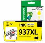 Compatible HP 937e XL Amarillo Cartucho de Tinta 4S6W4NE para HP OfficeJet Pro 9110 / 9117 / 9120 / 9122 / 9123 / 9125 / 9128 / 9130 / 9132 / 9133 / 9135 / 9720 / 9730