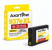 Compatible HP 937e XL Amarillo (Chip reforzado contra actualizaciones) Cartucho de Tinta 4S6W8NE / 4S6W4NE para HP OfficeJet Pro 9110b, 9117b, 9120b, 9120e, 9122e, 9125e, 9130b, 9132e, 9135e, 9720e, 9730e