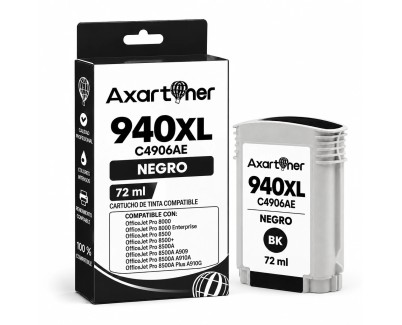 Compatible HP 940XL Negro Cartucho de Tinta C4902AE / C4906AE