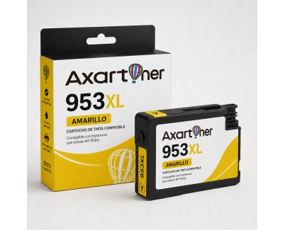 Compatible HP 953XL Amarillo - Chip Actualizado - Cartucho de Tinta F6U18AE / F6U14AE