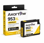 Compatible HP 953XL Amarillo - Chip Actualizado reforzado contra actualizaciones - Cartucho de Tinta F6U18AE / F6U14AE