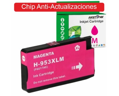 Compatible HP 953XL - Chip Anti-Actualizaciones - Magenta Cartucho de Tinta F6U17AE / F6U13AE