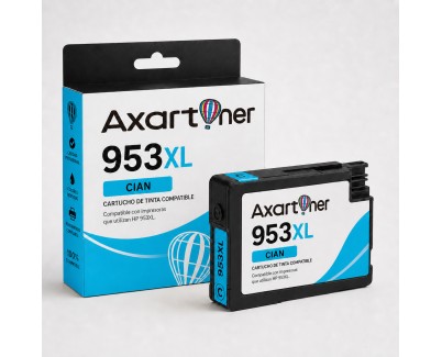 Compatible HP 953XL Cyan - Chip Actualizado - Cartuchos de Tinta F6U16AE / F6U12AE