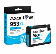 Compatible HP 953XL Cyan - Chip Actualizado - Cartuchos de Tinta F6U16AE / F6U12AE