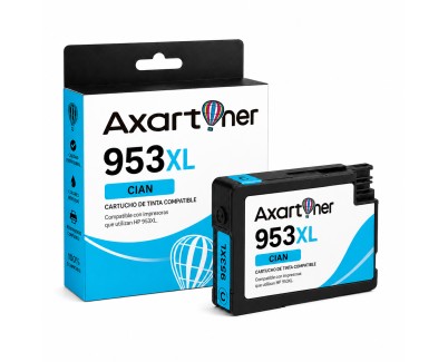 Compatible HP 953XL Cyan - Chip Actualizado - Cartuchos de Tinta F6U16AE / F6U12AE