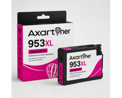 Compatible HP 953XL Magenta - Chip Actualizado - Cartucho de Tinta F6U17AE / F6U13AE