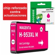 Compatible HP 953XL Magenta - Chip Actualizado reforzado contra actualizaciones - Cartucho de Tinta F6U17AE / F6U13AE