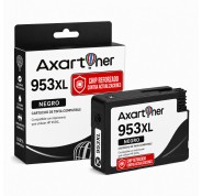 Compatible HP 953XL Negro - Chip Actualizado reforzado contra actualizaciones - Cartucho de Tinta Pigmentada L0S70AE / L0S58AE
