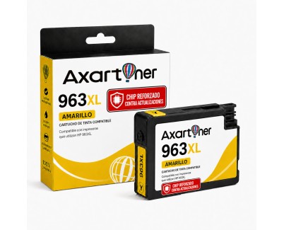 Compatible HP 963XL Amarillo - Chip reforzado contra actualizaciones - Cartucho de Tinta  3JA29AE / 3JA25AE