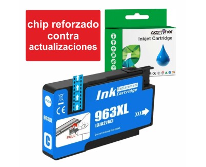 Compatible HP 963XL - Chip Actualizado - Cyan Cartucho de Tinta (Funciona en impresoras que acaban en E) 3JA27AE / 3JA23AE