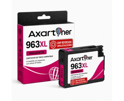 Compatible HP 963XL Magenta - Chip reforzado contra actualizaciones - Cartucho de Tinta 3JA28AE / 3JA24AE