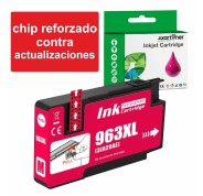 Compatible HP 963XL - Chip Actualizado - Magenta Cartucho de Tinta (Funciona en impresoras que acaban en E) 3JA28AE / 3JA24AE