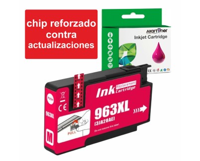 Compatible HP 963XL - Chip Actualizado - Magenta Cartucho de Tinta (Funciona en impresoras que acaban en E) 3JA28AE / 3JA24AE