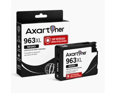 Compatible HP 963XL Negro - Chip reforzado contra actualizaciones - Cartucho de Tinta 3JA30AE / 3JA26AE