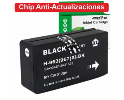 Compatible HP 963XL - Chip Anti-Actualizaciones - Negro Cartucho de Tinta (No funciona en impresoras que acaban en E) 3JA30AE / 3JA26AE