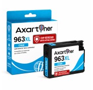 Compatible HP 963XL Cyan - Chip reforzado contra actualizaciones - Cartucho de Tinta 3JA27AE / 3JA23AE (Funcionan en impresoras que terminan en E)