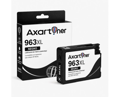 Compatible HP 963XL Negro - Chip Actualizado - Cartucho de Tinta (No funciona en impresoras que acaban en E) 3JA30AE / 3JA26AE