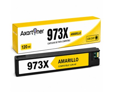 Compatible HP 973X (chip actualizado) Amarillo Cartucho de Tinta Pigmentada F6T83AE