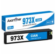 Compatible HP 973X (chip actualizado) Cyan Cartucho de Tinta Pigmentada F6T81AE