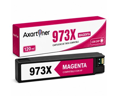 Compatible HP 973X (chip actualizado) Magenta Cartucho de Tinta Pigmentada F6T82AE