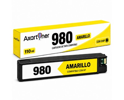Compatible HP 980 Amarillo Cartucho de Tinta Pigmentada D8J09A