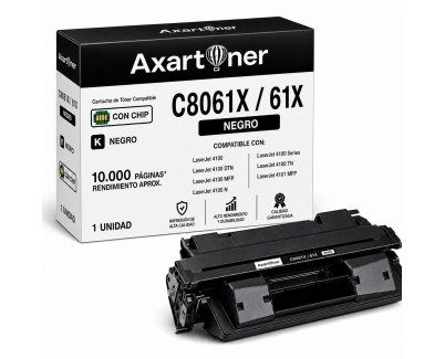 Compatible HP C8061X Negro Cartucho de Toner 61X