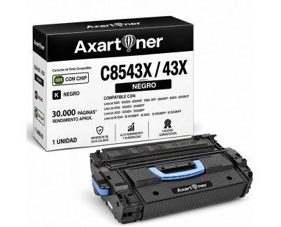 Compatible HP C8543X / 43X Negro Cartucho de Toner para HP LaserJet 9000, 9000dn, 9000mfp, 9000n, 9040, 9040dn, 9040n, 9050, 9050dn, 9050n