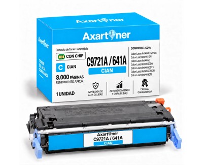 Compatible HP C9721A / 641A Cyan Cartucho de Toner para Color LaserJet 4600 Series / 4610N / 4650 / 4650DN / 4650DTN / 4650HDN / 4650N