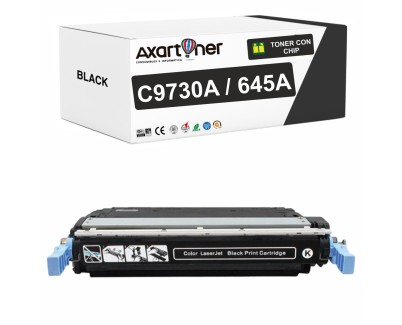 Compatible HP C9730A / 645A Negro Cartucho de Toner para HP Color LaserJet 5550n, 5500, 5500dn, 5500dtn, 5500hdn, 5500n, 5000dn