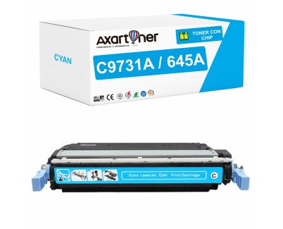 Compatible HP C9731A / 645A Cyan Cartucho de Toner para HP Color LaserJet 5550n, 5500, 5500dn, 5500dtn, 5500hdn, 5500n, 5000dn