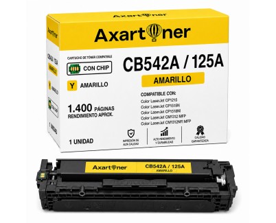 Compatible HP CB542A / 125A Amarillo Cartucho de Toner
