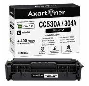 Compatible HP CC530A / 304A Negro Cartucho de Toner para HP Color Laserjet CP2320 CM2320NF CM2320FXI CP2025 CP2025N CP2025DN