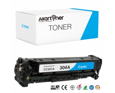 Compatible HP CC531A / 304A Cyan Cartucho de Toner