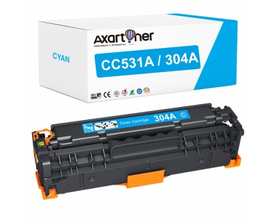 Compatible HP CC531A / 304A Cyan Cartucho de Toner para HP Color Laserjet CP2320 CM2320NF CM2320FXI CP2025 CP2025N CP2025DN 4/5
