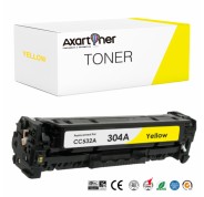 Compatible HP CC532A / 304A Amarillo Cartucho de Toner