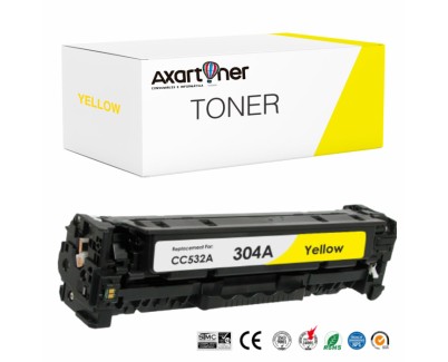 Compatible HP CC532A / 304A Amarillo Cartucho de Toner